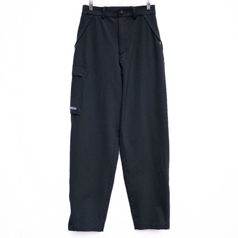 Vtg Patagonia Cargo Pants 🏕️ Women’s 12 (Runs Small)  Black Zip‎ Hem Hiking